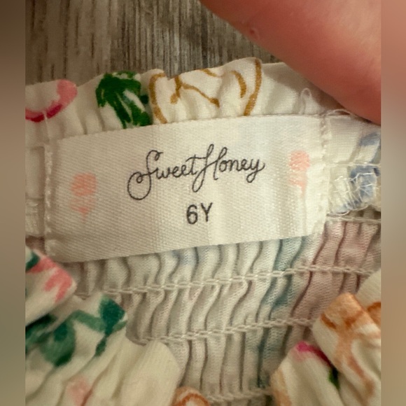 SweetHoney 6Y Girls Easter Romper - Picture 3 of 4